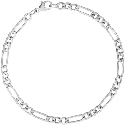 Sterling Silver Figaro Link Classic Bracelet