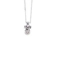 14 Karat White Gold Diamond Necklace