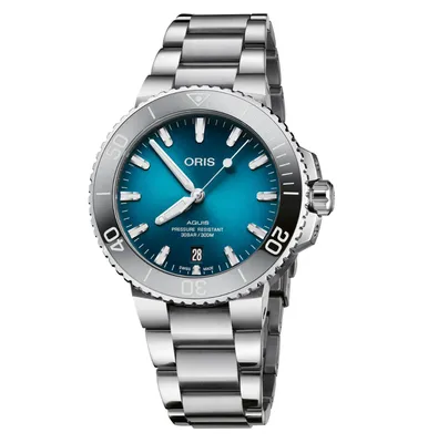 Oris 39.5MM Aquis Date Blue Dial