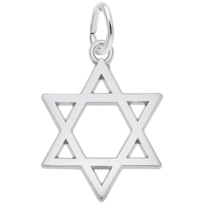 Sterling Silver Star of David Charm