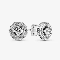 Pandora Sparkling Double Halo Stud Stud Earrings - 299411C01