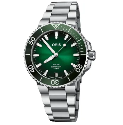 Oris Aquis Date 41.5MM Calibre 400 Automatic Green Dial