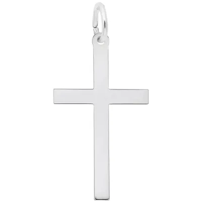 Sterling Silver Plain Cross Charm