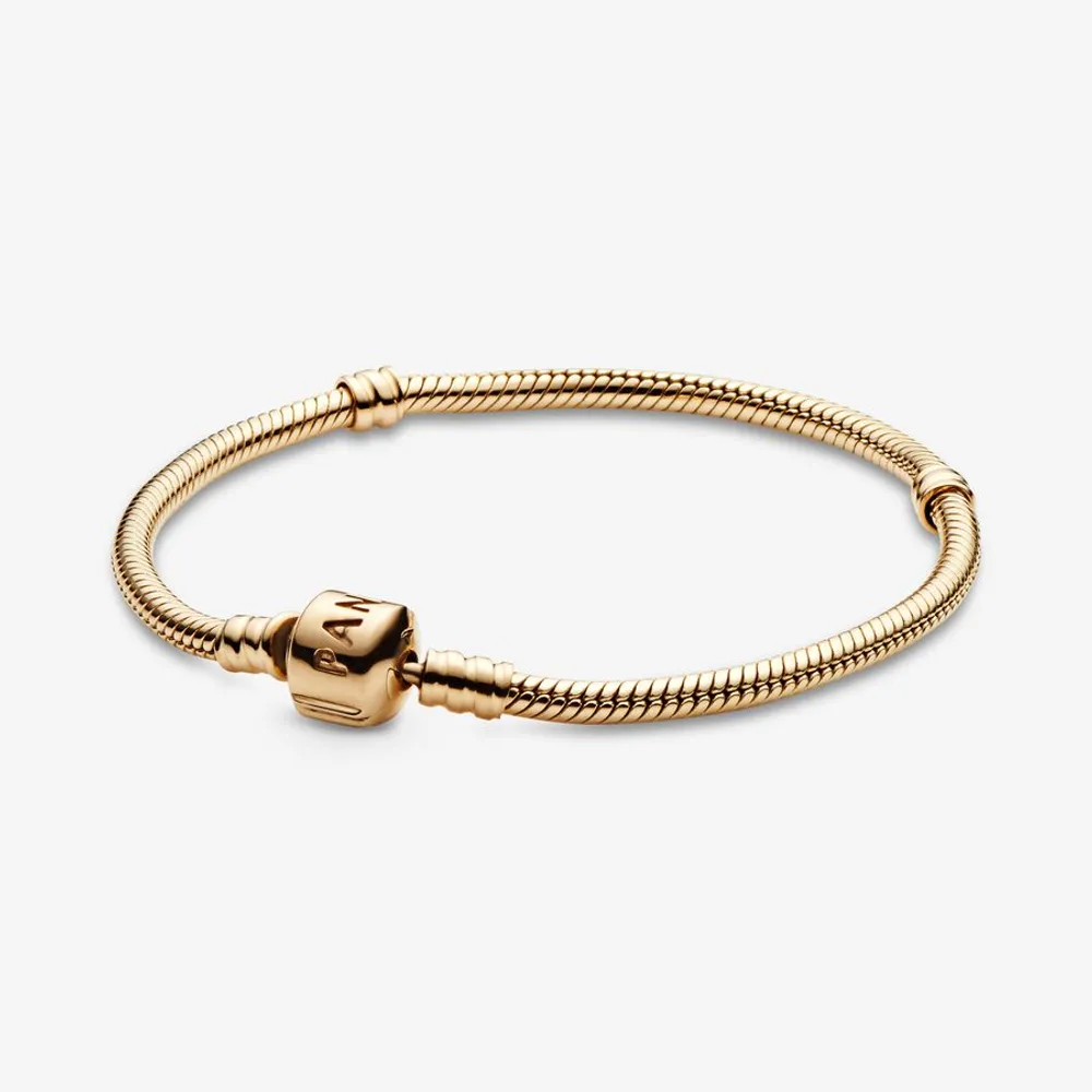 Pandora 14KT Gold Moments Snake Chain Bracelet - 550702