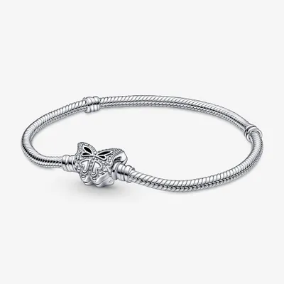 Pandora Butterfly Clasp Snake Chain Bracelet - 590782C01