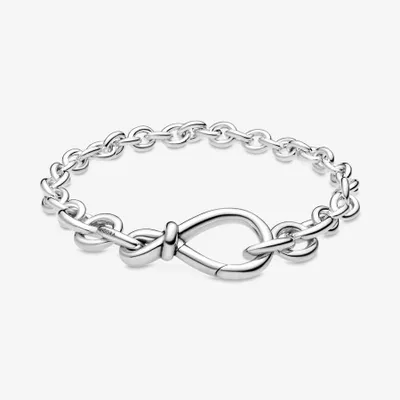 Pandora Chunky Infinity Knot Chain Bracelet 598911C00