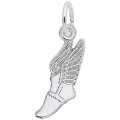 Sterling Silver Winged Shoe Charm