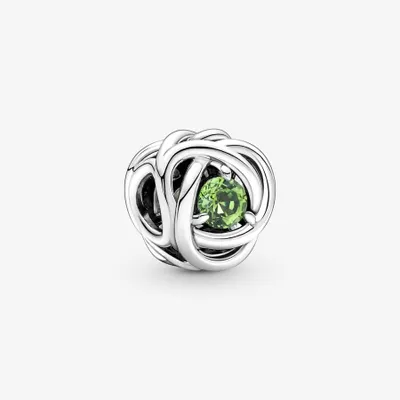 Pandora August Spring Green Eternity Circle Charm - 790065C03