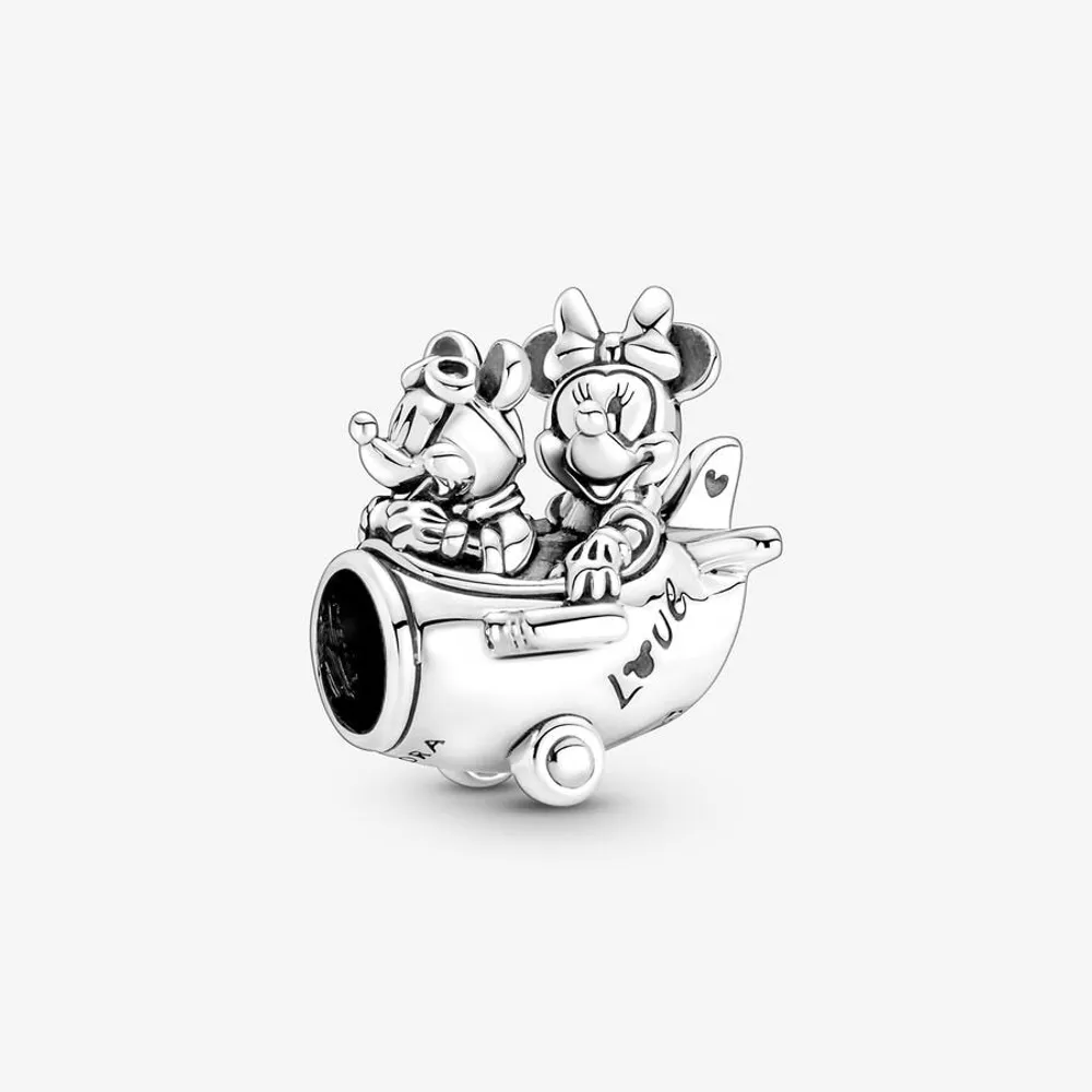 Pandora Disney Mickey Mouse & Minnie Mouse Airplane Charm - 790108C00