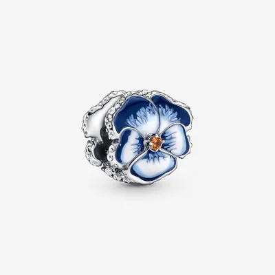 Pandora Pansy Flower Charm