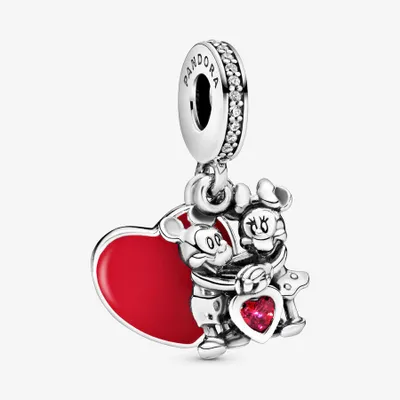 Pandora Disney Mickey Mouse & Minnie Mouse Love Dangle Charm - 797769CZR