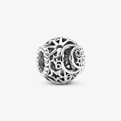 Pandora Openwork Sun, Stars and Moon Charm-799183C00