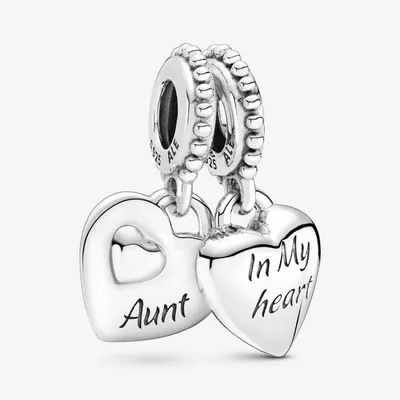 Aunt & Niece Split Heart Dangle Pandora Charm - 799188C00