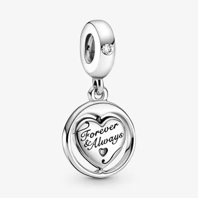 Pandora Spinning Forever & Always Soulmate Dangle Charm  799266C01