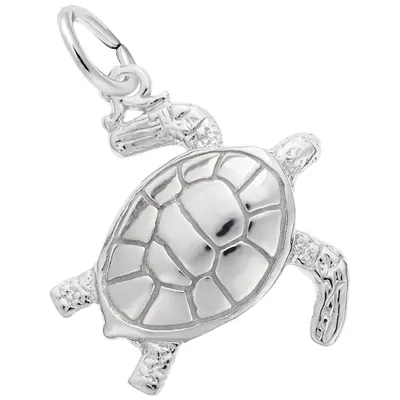 Sterling Silver Sea Turtle Charm