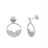 Sterling Silver  Cubic Zirconia Earrings