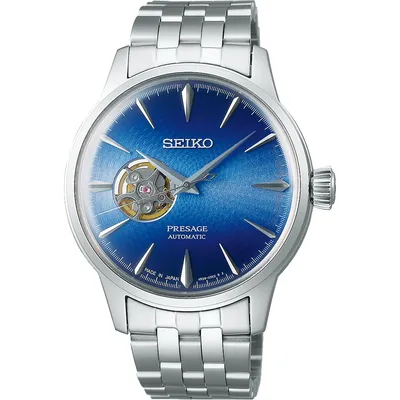 Seiko Presage Cocktail Time 'Blue Acapulco' Open Heart Watch-SSA4391J1