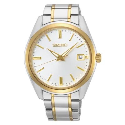 Seiko Two Tone Stainless Steel Watch-SUR312P1