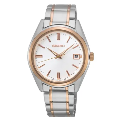 Seiko Men's Two Tone Rose Watch-SUR322P1