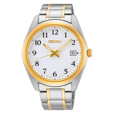 Seiko 40mm Two-Tone Stainless Steel Watch-SUR460P1