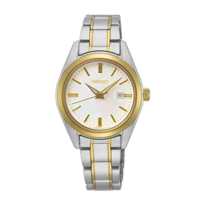 Seiko 30mm Two-Tone Stainless Steel Watch-SUR636P1