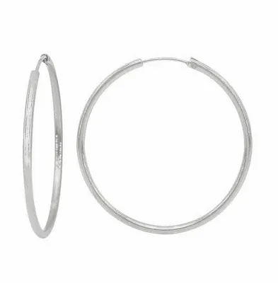 Sterling Silver Endless Hoops