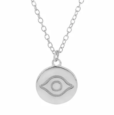 Sterling Silver Evil Eye Necklace