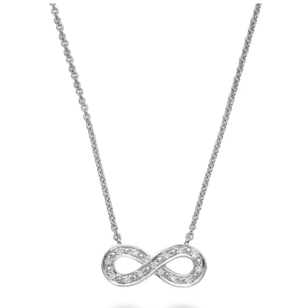 Karat Gold Diamond Infinity Necklace