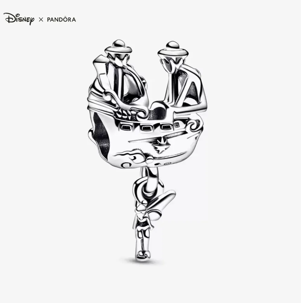 Pandora Disney Tinker Bell and Captain Hook Pirate Ship Charm 792521C00