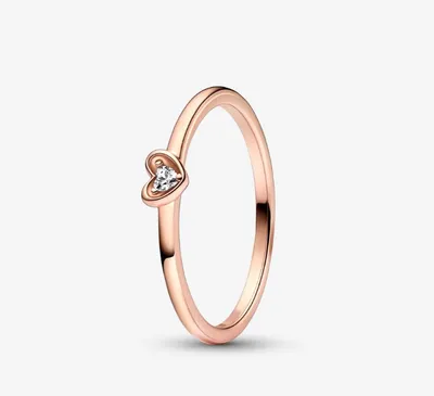 Pandora Radiant Rose Gold Plated Heart Ring 182495C01