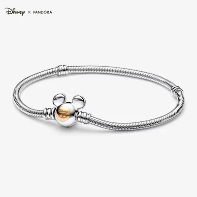 Pandora Disney 100th Anniversary Moments Snake Chain Bracelet 592514C00