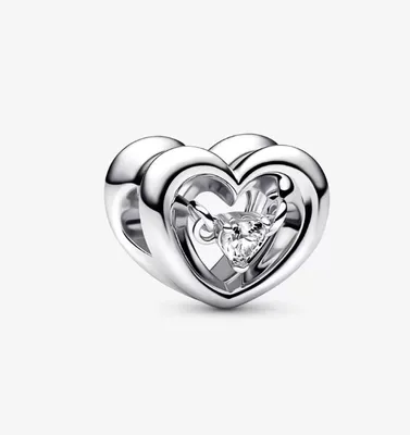 Pandora Radiant Heart & Floating Stone Charm 792493C01