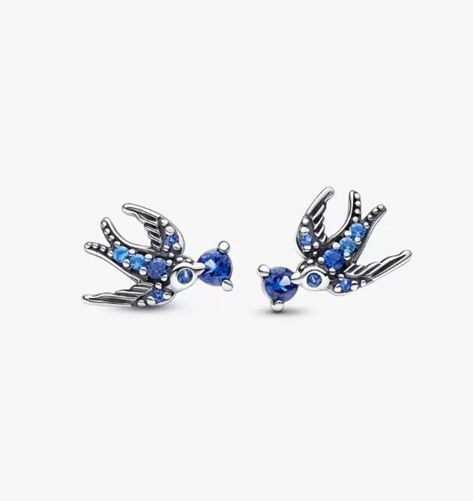 Pandora Sparkling Swallow Stud Earrings 292568C01