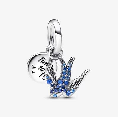 Pandora Sparkling Swallow Dangle Charm 792570C01