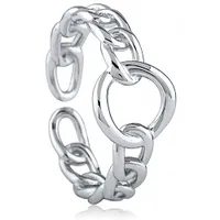 Sterling Silver Open Link Adjustable Ring