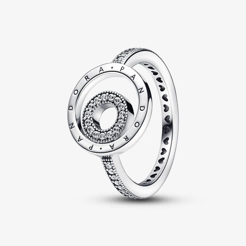 Pandora Signature Logo Circles Pavé Ring - 192316C01