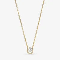 Pandora Round Halo Pendant Collier Necklace - 361174C01-45