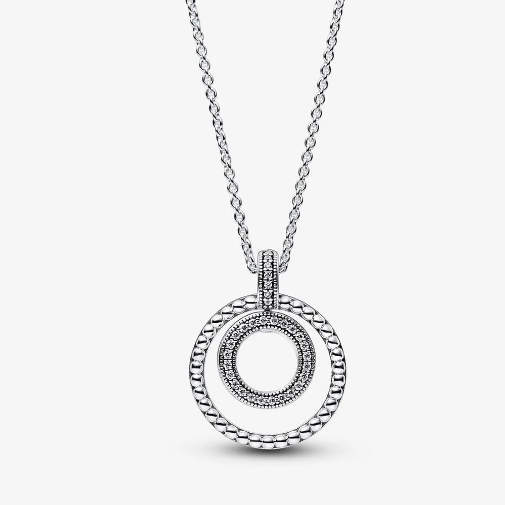 Pandora Pandora Signature Pavé & Beads Pendant & Necklace - 392308C01-50