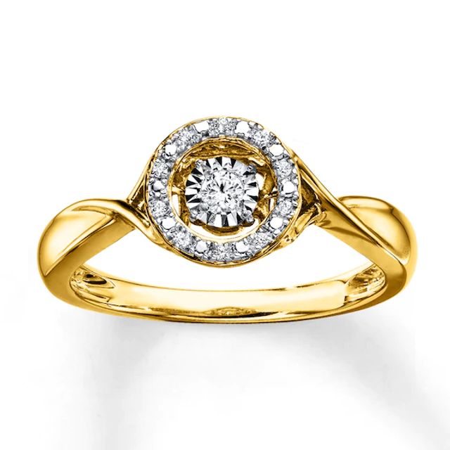 Unstoppable Love Ring 1/20 ct tw Diamonds 10K Yellow Gold