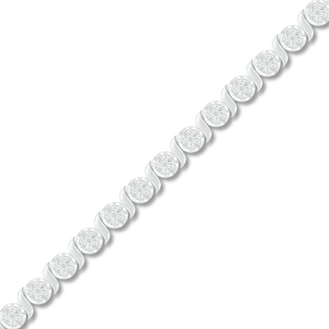 Kay Diamond Bracelet 1/4 ct tw Sterling Silver 7.25"