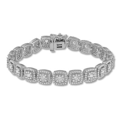 Kay Diamond Bracelet 5 ct tw Round-cut 10K White Gold 7"