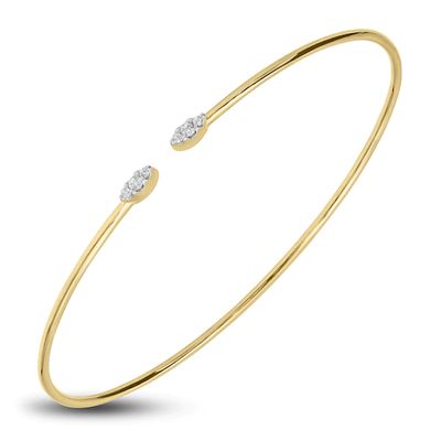 Kay Diamond Cuff Bracelet 10K Yellow Gold