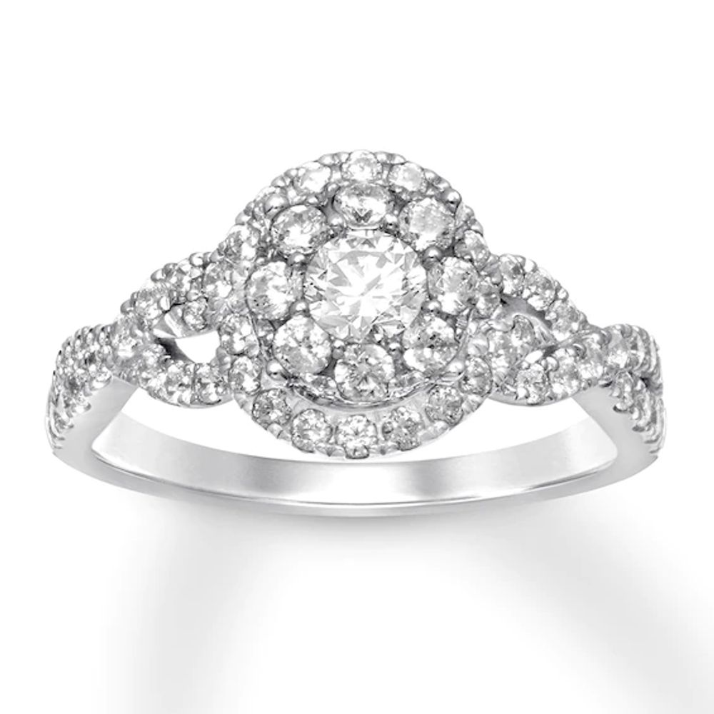 Kay Diamond Engagement Ring 1 ct tw Round-cut 14K White Gold