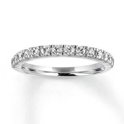 Diamond Wedding Band 1/2 ct tw Round-cut 14K White Gold