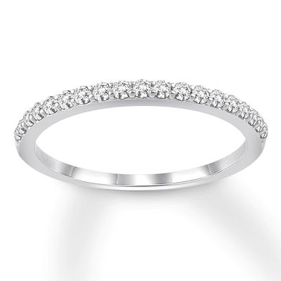 Diamond Wedding Band 1/4 ct tw 14K White Gold