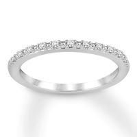 Diamond Wedding Band 1/20 ct tw 10K White Gold