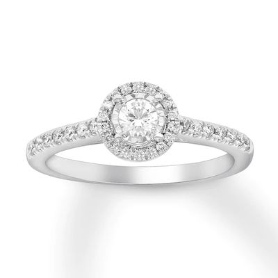 Kay Diamond Engagement Ring 1/3 ct tw Round-cut 10K White Gold