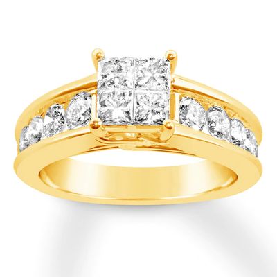 Kay Diamond Engagement Ring 1-7/8 ct tw 14K Yellow Gold