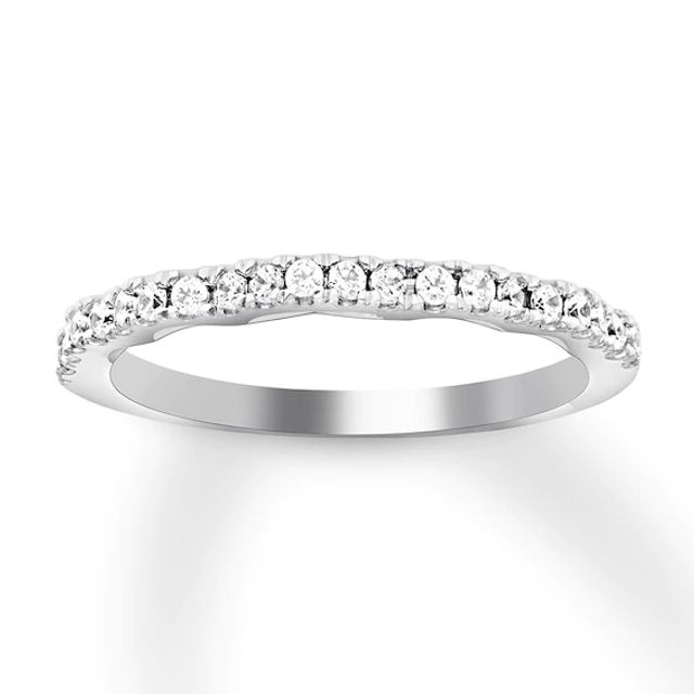 Diamond Wedding Band 1/4 ct tw Round-cut 14K White Gold