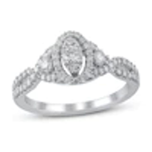 Kay Diamond Engagement Ring 5/8 ct tw Round-cut 10K White Gold